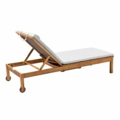 Lot De 2 Bains De Soleil Avec Coussin Et Tablette En Bois écru -VIDAXL || SuperFish || Konstsmide Soldes Boutique 00eefab2af27841e