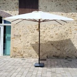 Parasol Droit 3x3 M écru Pegasia