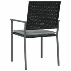 VIDAXL Chaises De Jardin Et Coussins Lot De 2 Noir 54x62,5x89 Cm Rotin -VIDAXL || SuperFish || Konstsmide Soldes Boutique 0441842293c42c70