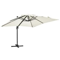 Parasol Déporté 3x3m Et 4 Dalles à Remplir Aluminium Blanc -VIDAXL || SuperFish || Konstsmide Soldes Boutique 06746a99e855d612