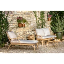 Méridienne AGAPE En Résine Tressée Et Aluminium Beige - 146x74x88 Cm -VIDAXL || SuperFish || Konstsmide Soldes Boutique 1044359 2069191