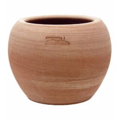 Pot Rond Sfera Lisse En Terre Cuite - D.21xH.25cm