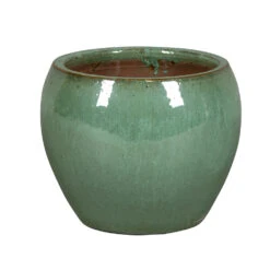 Pot émaillée Misty Indigo MA Vert - D.37xH.31cm