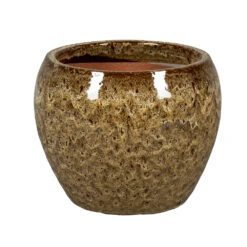 Pot émaillée Misty Indigo MD Marron - D.19xH.17cm