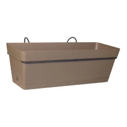 Kit Jardinière CocoriPot Jade 50cm + Plateau Clipsé + Support Taupe