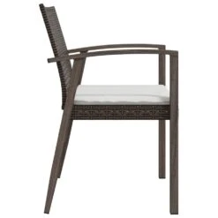 VIDAXL Chaises De Jardin Coussins Lot De 4 Marron 56,5x57x83 Cm Rotin -VIDAXL || SuperFish || Konstsmide Soldes Boutique 16cdf6d44d0dff6e