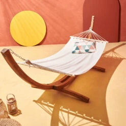 Hamac Sur Pied En Bois Blanc -VIDAXL || SuperFish || Konstsmide Soldes Boutique 18d81285b9f0185e