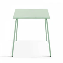 Table Carrée Bistro Acier Vert Sauge 70 Cm -VIDAXL || SuperFish || Konstsmide Soldes Boutique 1b19fb227668d2ad