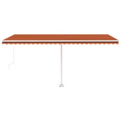VIDAXL Auvent Manuel Rétractable Sur Pied 500x300 Cm Orange Et Marron -VIDAXL || SuperFish || Konstsmide Soldes Boutique 271595420c0f3f40