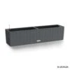 LECHUZA Jardinière Balconera Cottage En Plastique Granit - 79x19x19 Cm