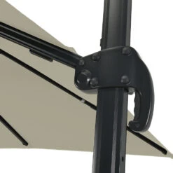 Parasol Déporté Led 3x4m Rectangle En Aluminium - Rotatif 360° - Taupe- Rome -VIDAXL || SuperFish || Konstsmide Soldes Boutique 377b2fb2047ea23d