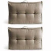 Lot 2 Coussins Palette Dossier Polyester Taupe 60x40x12 Cm -VIDAXL || SuperFish || Konstsmide Soldes Boutique 3e60fa22aaf1c9fe