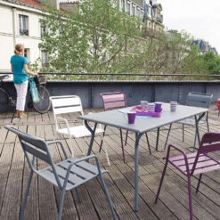 Fauteuil De Jardin Bridge MONCEAU Gris Orage En Acier - 64,5x52x85 Cm -VIDAXL || SuperFish || Konstsmide Soldes Boutique 439027 004