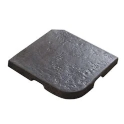 Dalle Piètement Parasol En Pierre, Anthracite L. 46x46 Cm (21.5 Kg)