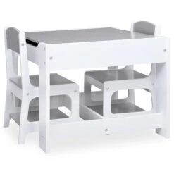 VIDAXL Table Pour Enfants Avec 2 Chaises Blanc Mdf -VIDAXL || SuperFish || Konstsmide Soldes Boutique 555d6298013a3e4a