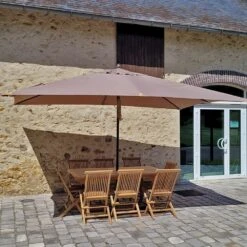 Parasol Droit 4x3 M Taupe Pegasia -VIDAXL || SuperFish || Konstsmide Soldes Boutique 5b9e0d7d782bf49b