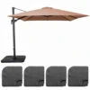 Parasol Déporté 3x3m Et 4 Dalles à Remplir Aluminium Taupe -VIDAXL || SuperFish || Konstsmide Soldes Boutique 5edc18e5a04d21cb