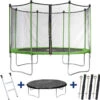 Trampoline " Yoopi " - ø 4.25 M - Avec Filet + Echelle + Couverture + Kit D'ancrage -VIDAXL || SuperFish || Konstsmide Soldes Boutique 62384502efa304.93613743