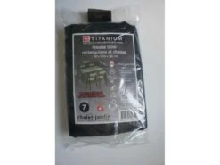 Housse De Protection Pour Table Rectangulaire + Chaises 180 X 150 X 85 Cm - Noir -VIDAXL || SuperFish || Konstsmide Soldes Boutique 627036ee12b397.34208851