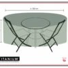 Housse De Protection Pour Table Ronde + Chaises 250 X 250 X 85 Cm - Noir -VIDAXL || SuperFish || Konstsmide Soldes Boutique 62703796b3d943.64733678