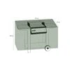 Housse De Protection Pour Barbecue Rectangulaire 130 X 70 X 100 Cm - Noir