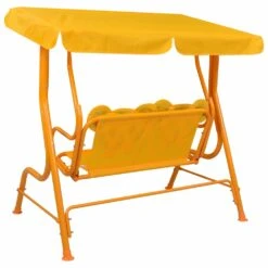 VIDAXL Balancelle Pour Enfants Jaune 115x75x110 Cm Tissu -VIDAXL || SuperFish || Konstsmide Soldes Boutique 6310a24b053a59.37425693