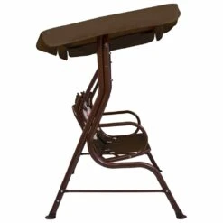 VIDAXL Balancelle Pour Enfants Marron 115x75x110 Cm Tissu -VIDAXL || SuperFish || Konstsmide Soldes Boutique 6310a24c239d19.77515672