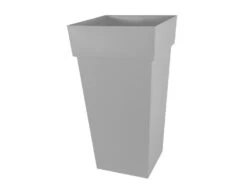 EDA Pot De Fleur Carré Toscane 43 X H.80 Cm - Gris Béton