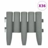 VIDAXL Bordures De Pelouse 36 Pcs Gris 10 M Pp -VIDAXL || SuperFish || Konstsmide Soldes Boutique 639c623b71a053.75845043