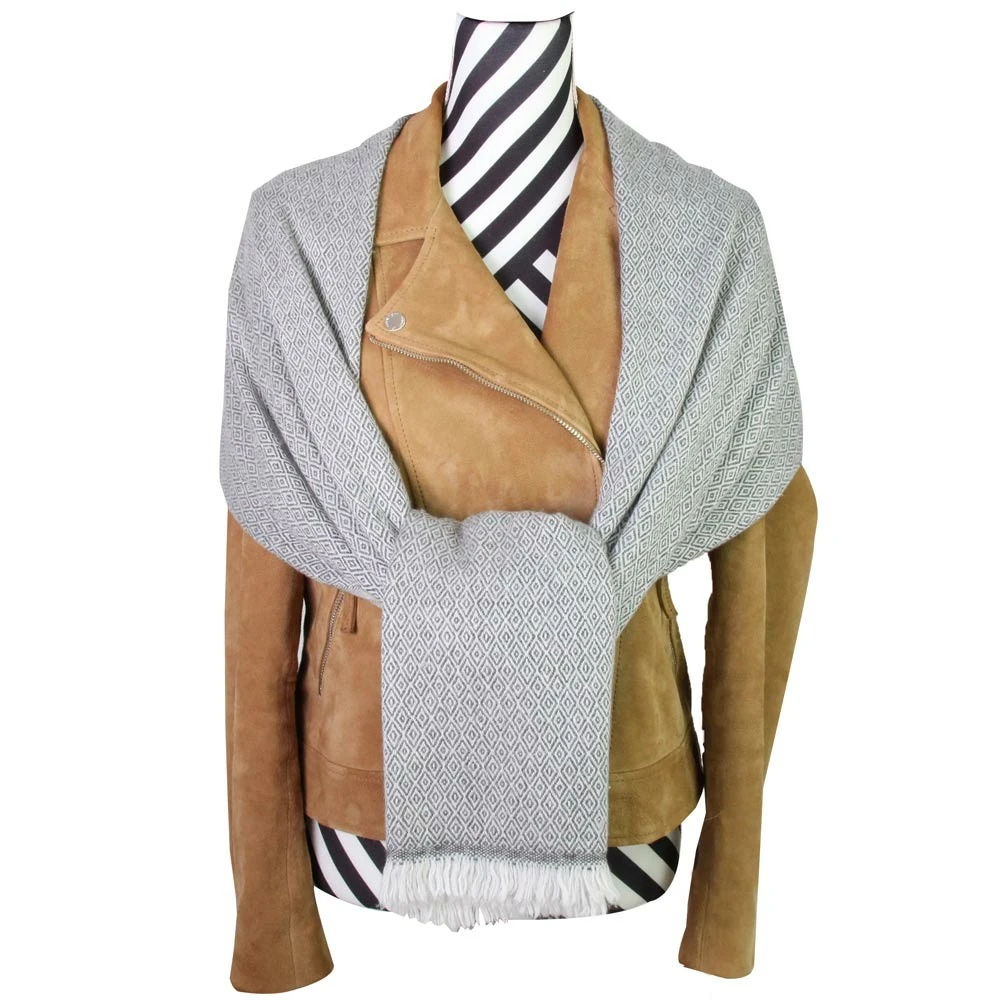 Etole / Pashmina Femme Gris Foncé 5 Etole / Pashmina Femme Gris Foncé – Image 3