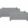 Bacs à Fleurs Rectangulaires (lot De 2) Gris -VIDAXL || SuperFish || Konstsmide Soldes Boutique 63ce8f5f9471c9.81865104