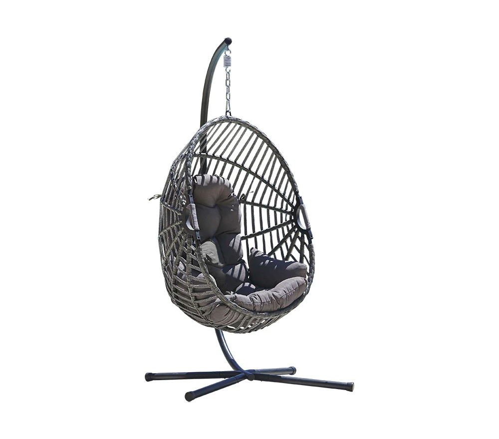 Canberra - Fauteuil De Jardin Suspendu - Gris Anthracite 3 Canberra - Fauteuil De Jardin Suspendu - Gris Anthracite