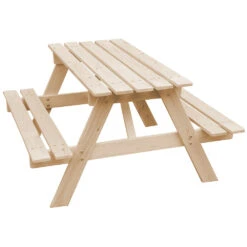 Table Enfant En Bois – Table Et Chaise Enfant - 90x90xh50 Cm - M018-1