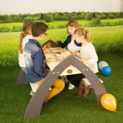 Axi Kylo Xl Table Pique Nique Enfant En Bois Gris & Blanc -VIDAXL || SuperFish || Konstsmide Soldes Boutique 641d40290c69d4.65303236