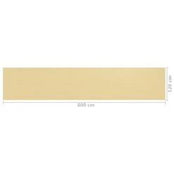 VIDAXL Écran De Balcon Beige 120x600 Cm Pehd -VIDAXL || SuperFish || Konstsmide Soldes Boutique 641db0c9c38ca2.01573387