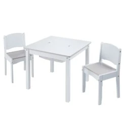 Worlds Apart Ensemble De Table Et Chaises 3 Pcs Blanc
