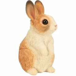 Lapereau Marron 2 Tons En Résine 14 Cm