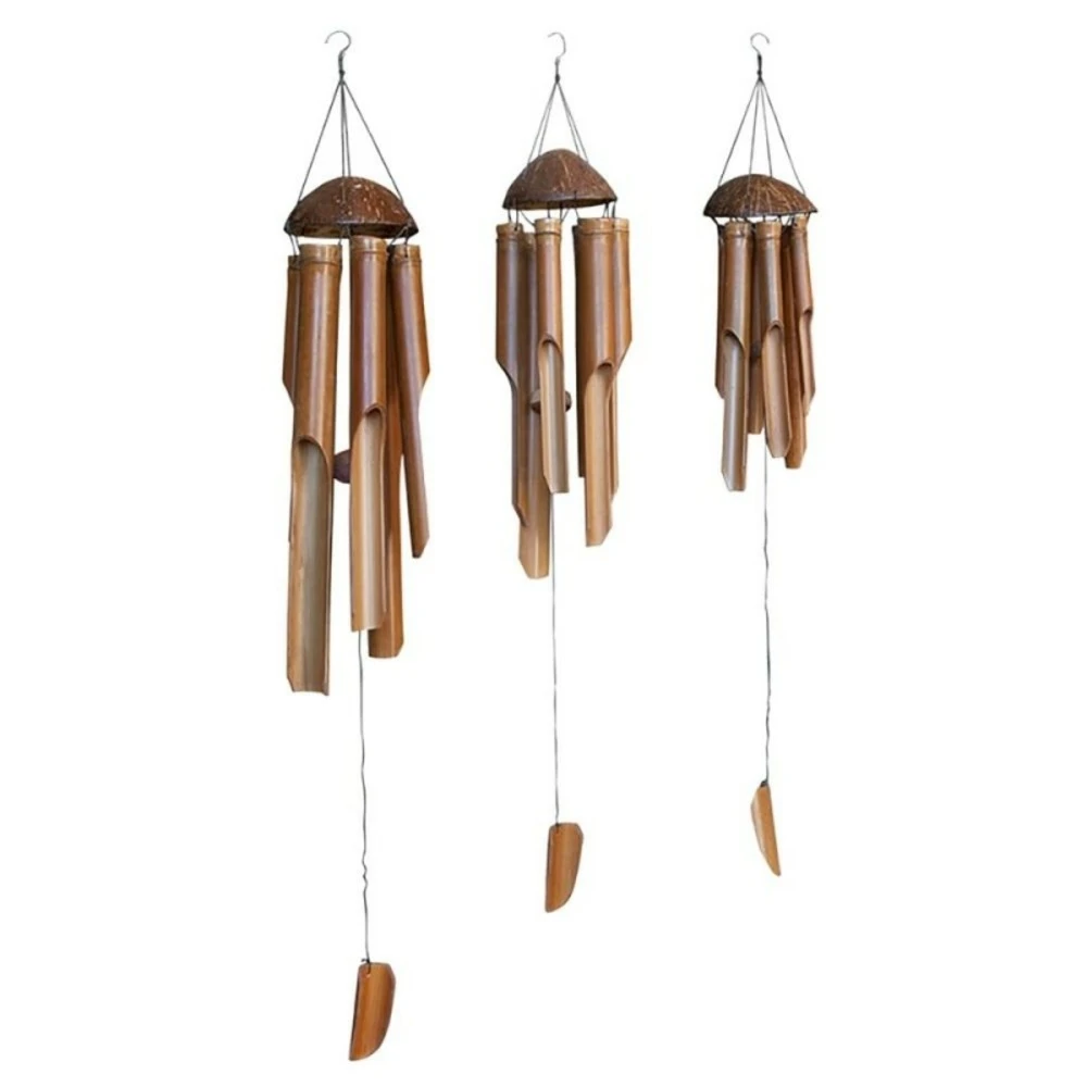 Carillon à Vent Bambou - Marron 50 Cm 3 Carillon à Vent Bambou - Marron 50 Cm
