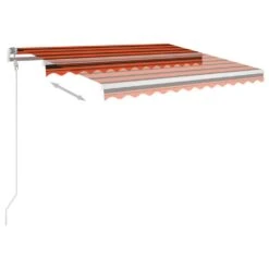 VIDAXL Auvent Rétractable Automatique Et Poteaux 3x2,5 M Orange Marron -VIDAXL || SuperFish || Konstsmide Soldes Boutique 6426dd87798677.47145220