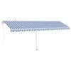 VIDAXL Auvent Automatique Capteur De Vent Led 600x350 Cm Bleu Et Blanc -VIDAXL || SuperFish || Konstsmide Soldes Boutique 6426dd8dd1b402.30043781