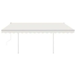 VIDAXL Auvent Automatique Rétractable Avec Poteaux 4,5x3,5 M Crème -VIDAXL || SuperFish || Konstsmide Soldes Boutique 6426dd9e3c7d99.07692663