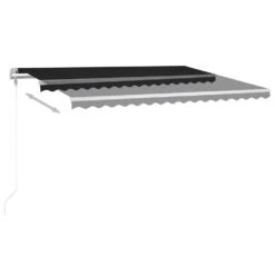 VIDAXL Auvent Automatique Et Capteur De Vent Led 4,5x3,5 M Anthracite -VIDAXL || SuperFish || Konstsmide Soldes Boutique 6426ddb3220a69.24905606