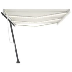 VIDAXL Auvent Manuel Rétractable Avec Led 600x350 Cm Crème -VIDAXL || SuperFish || Konstsmide Soldes Boutique 6426ddb3aecfa8.45904122