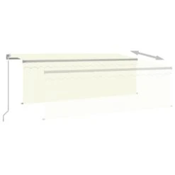 VIDAXL Auvent Manuel Rétractable Avec Store 4,5x3 M Crème -VIDAXL || SuperFish || Konstsmide Soldes Boutique 6426ddba322495.01363867