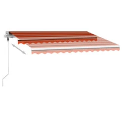 VIDAXL Auvent Automatique Capteur De Vent/led 300x250 Cm Orange/marron -VIDAXL || SuperFish || Konstsmide Soldes Boutique 6426ddbb5ee3c7.09234546