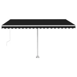 VIDAXL Auvent Manuel Rétractable Sur Pied 400x300 Cm Anthracite -VIDAXL || SuperFish || Konstsmide Soldes Boutique 6426ddbdb45d18.80491574