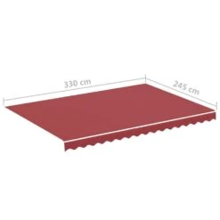 VIDAXL Tissu De Remplacement Pour Auvent Bordeaux Rouge 3,5x2,5 M -VIDAXL || SuperFish || Konstsmide Soldes Boutique 6426ddc924a6c4.64363192