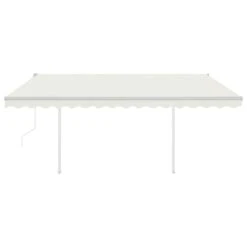VIDAXL Auvent Automatique Avec Capteur De Vent Et Led 4x3,5 M Crème -VIDAXL || SuperFish || Konstsmide Soldes Boutique 6426ddd266b019.44456423