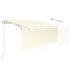 VIDAXL Auvent Rétractable Automatique Avec Store 3,5x2,5 M Crème -VIDAXL || SuperFish || Konstsmide Soldes Boutique 6426dddd47e1c8.02460485