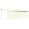 VIDAXL Auvent Manuel Rétractable Avec Store 4x3 M Crème -VIDAXL || SuperFish || Konstsmide Soldes Boutique 6426dddf0a6a63.10522188